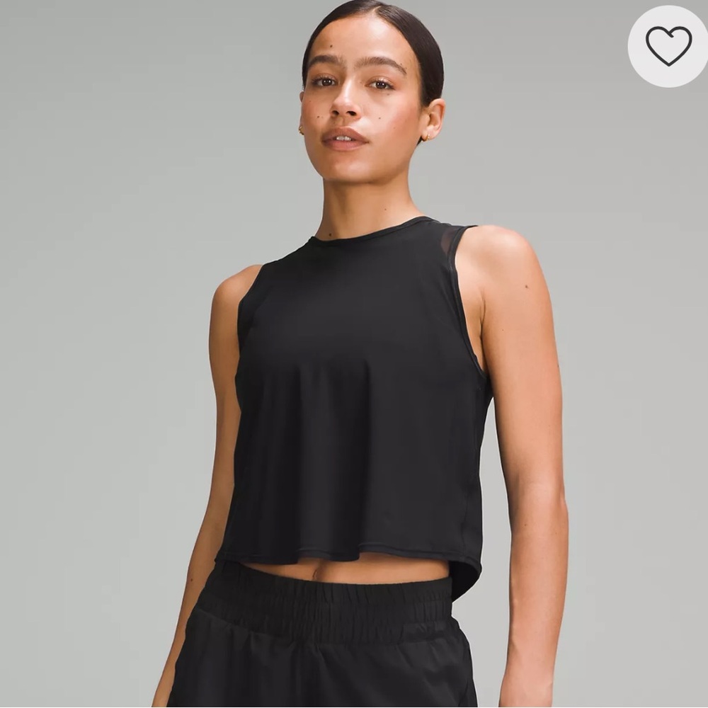 Lululemon Sculpt Cropped Tank Top Black